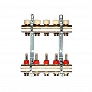 Коллектор BERGERR  5 вых евроконус 3/4 с расходомером (NK 1"х 3/4 - Т5) /650071N100505U/